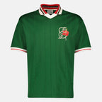 Immagine del polo D-Hibiscus verde in cotone del marchio Drole De Monsieur per Uomo - Collezione Primavera-Estate 2026 - Vista Frontale