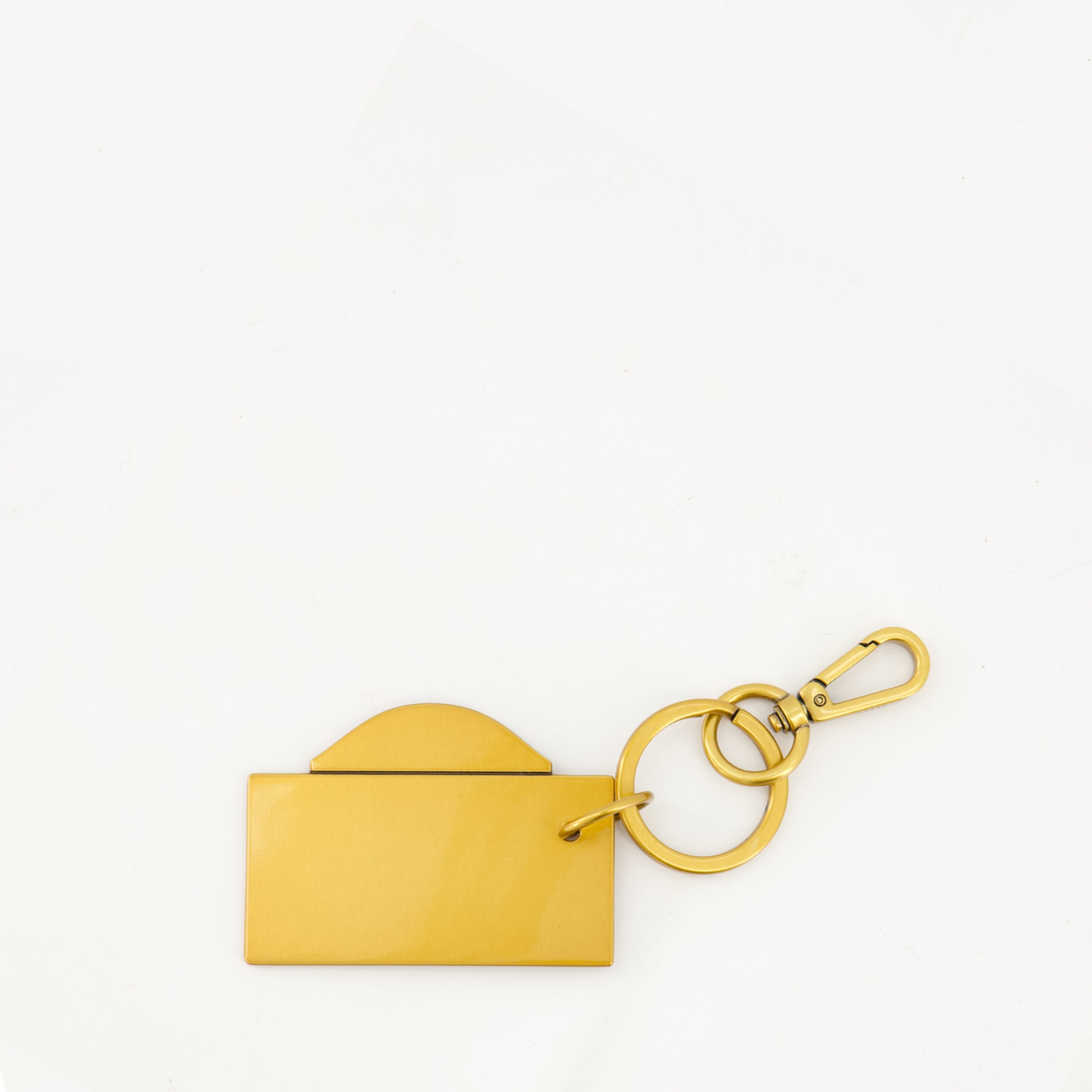 Lifestyle Street Plate Keychain Ami PARIS Gold Unisex