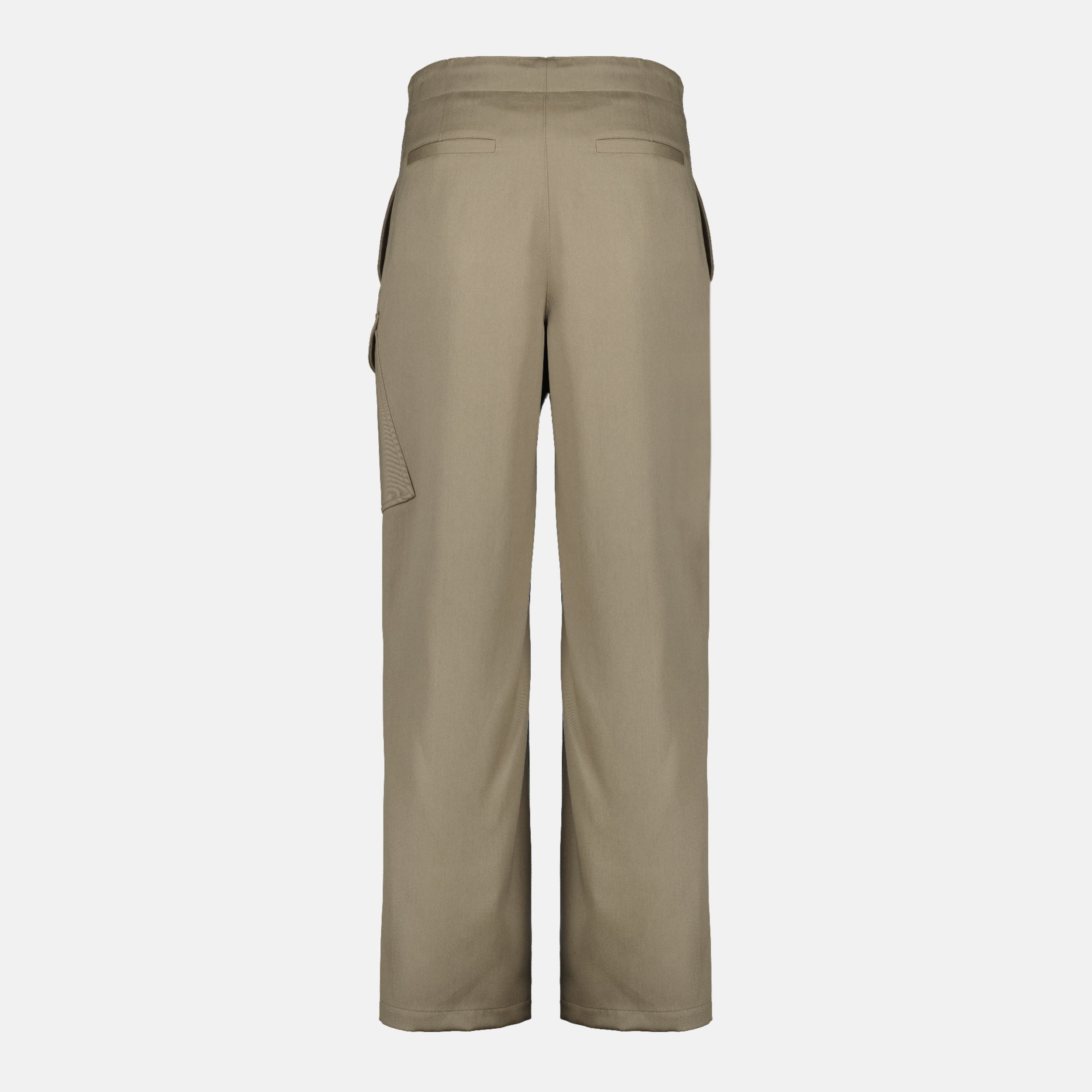Bild der beigen Cargo-Hose der Marke Dior für Herren - Frühling-Sommer 2026 - Rückansicht