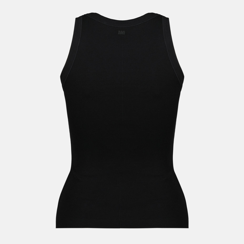 Immagine del top nero Ami de coeur del marchio Ami PARIS per Donna - Stagione Primavera-Estate 2026 - Vista Posteriore