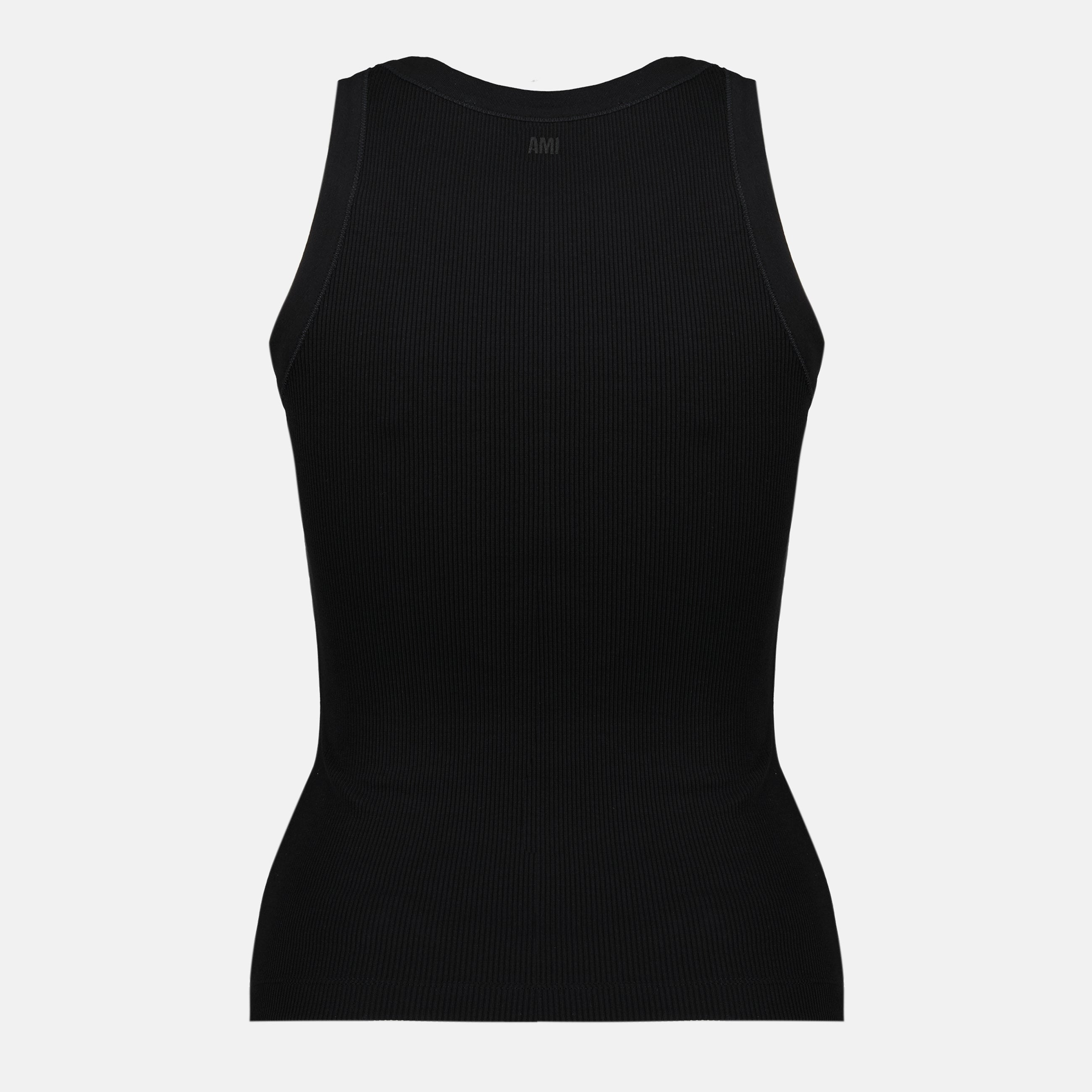 Image de l'article Débardeur Ami de coeur noir de la marque Ami PARIS pour Femme - Saison Printemps-Été 2026 - Vue de Dos