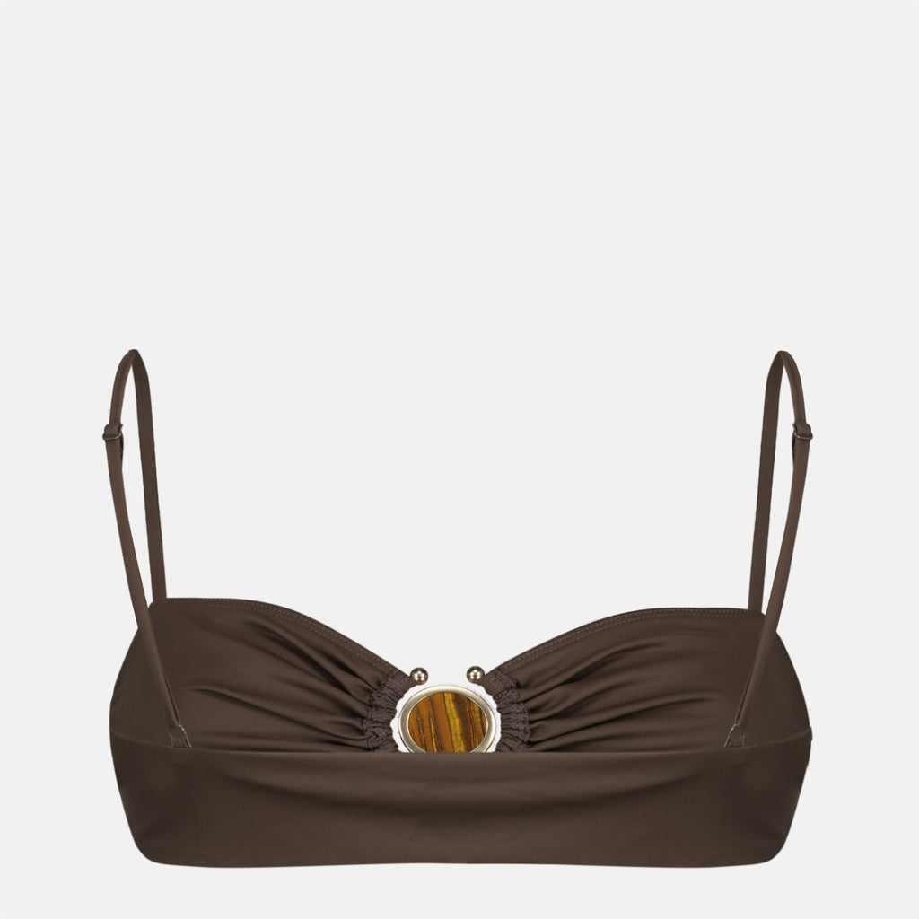 Image de l'article Bandeau Mineral Stone marron de la marque Christopher Esber pour Femme - Saison Printemps-Été 2026 - Vue de Dos