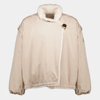 Vestes Wendbare 2-in-1 Chardonneret Teddy Daunenjacke Moncler Beige Femme