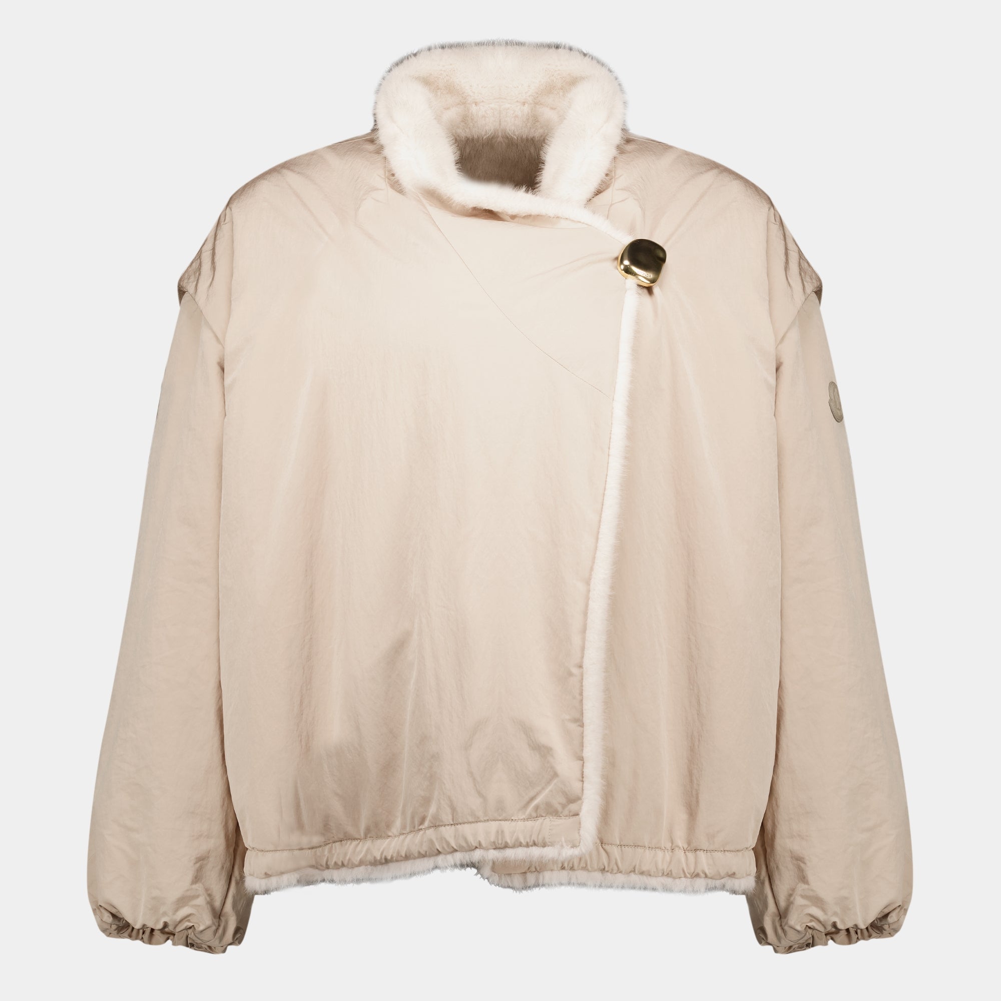 Vestes Doudoune réversible 2 en 1 Chardonneret en teddy Moncler Beige Femme
