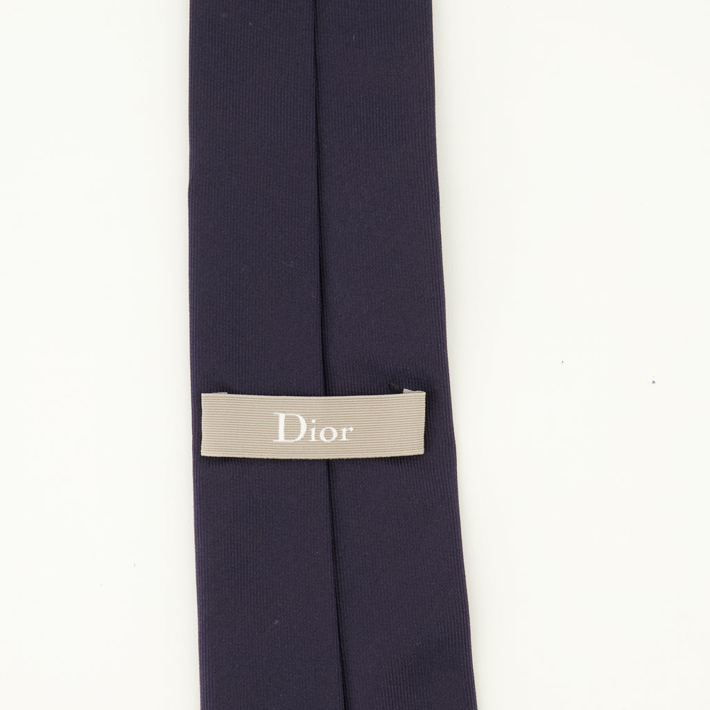 Écharpes, foulards et gants ネイビーブルーシルク CD アイコンタイ Dior Bleu foncé Homme