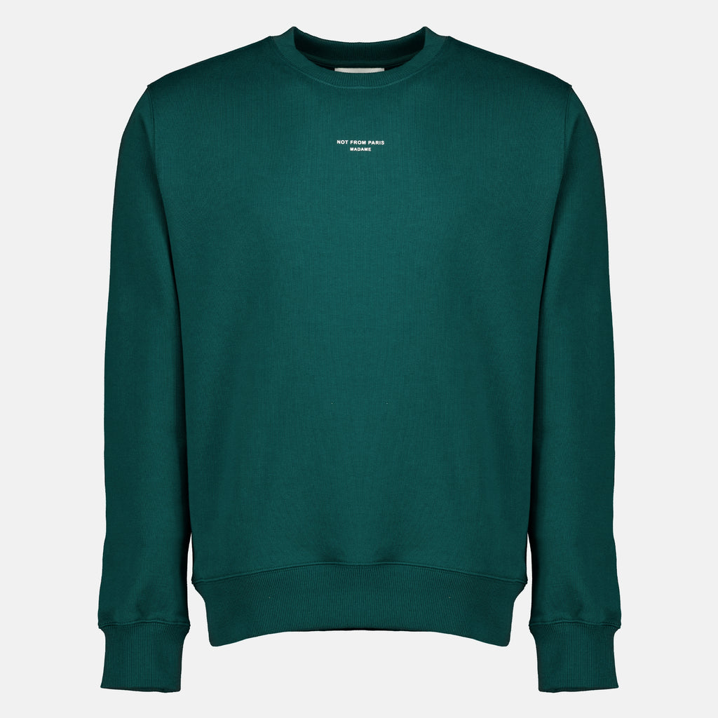 Sweatshirts Sweatshirt Slogan Classique vert Drole De Monsieur Vert Homme