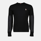 Maille Pull à logo Moncler Grenoble Noir Homme