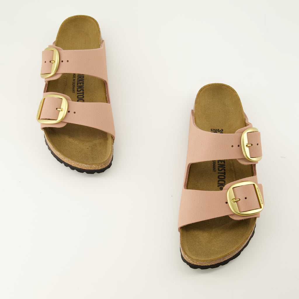 Chaussures ouvertes Sandali Arizona Big Buckle Rosa Birkenstock Rose Femme