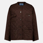 Vestes Re-Nylon gesteppte Jacke Prada Marron Femme