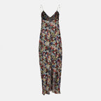 Bild des langen Taja-Kleid mit Muster der Marke Khaite für Damen - Frühling-Sommer 2026 - Rückansicht