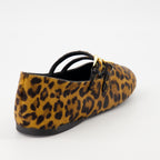Chaussures plates 프린트 발레리나 Prada Marron Femme