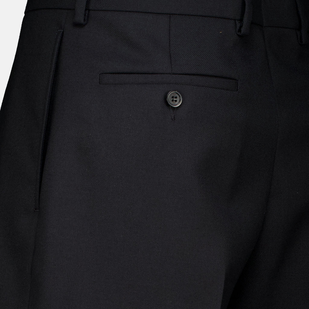 Shorts ブラックウールテーラードショーツ Dior Noir Homme
