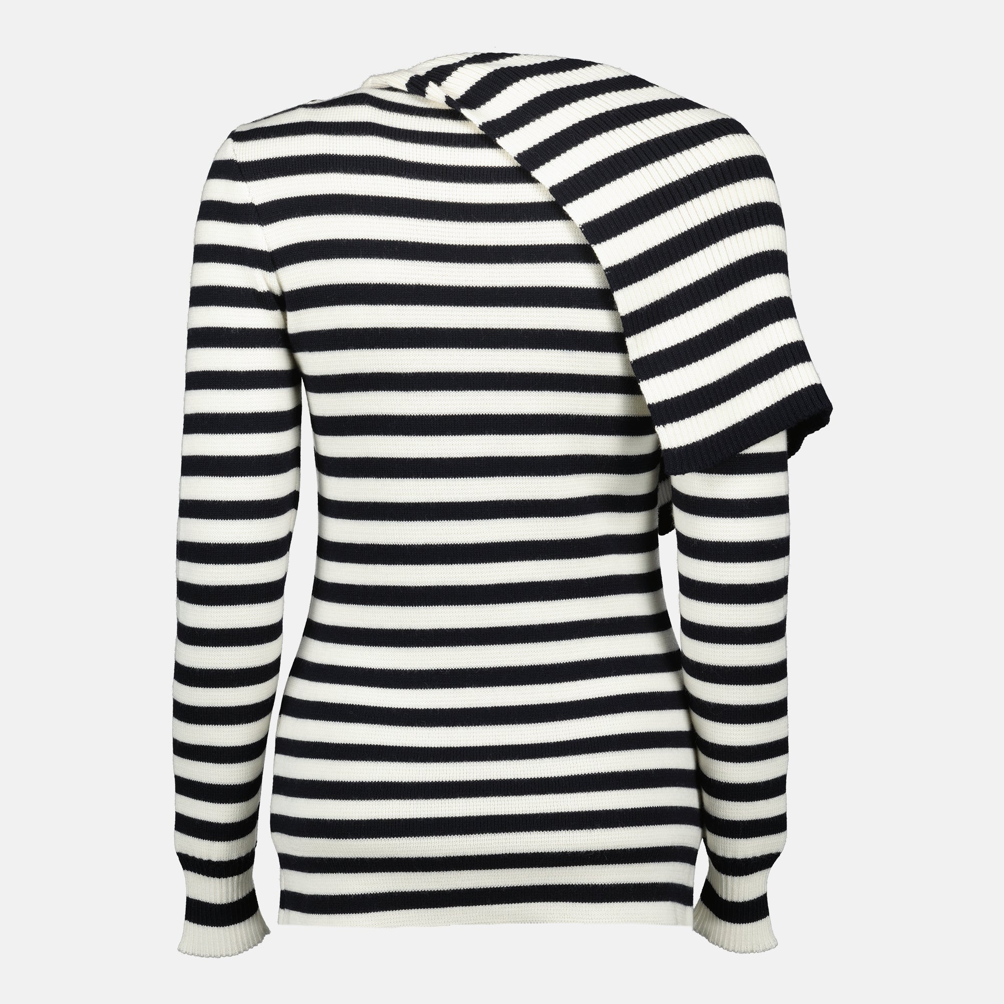 Image de l'article Pull marinière de la marque Rabanne pour Femme - Saison Automne-Hiver 2025 - Vue détaillée_2