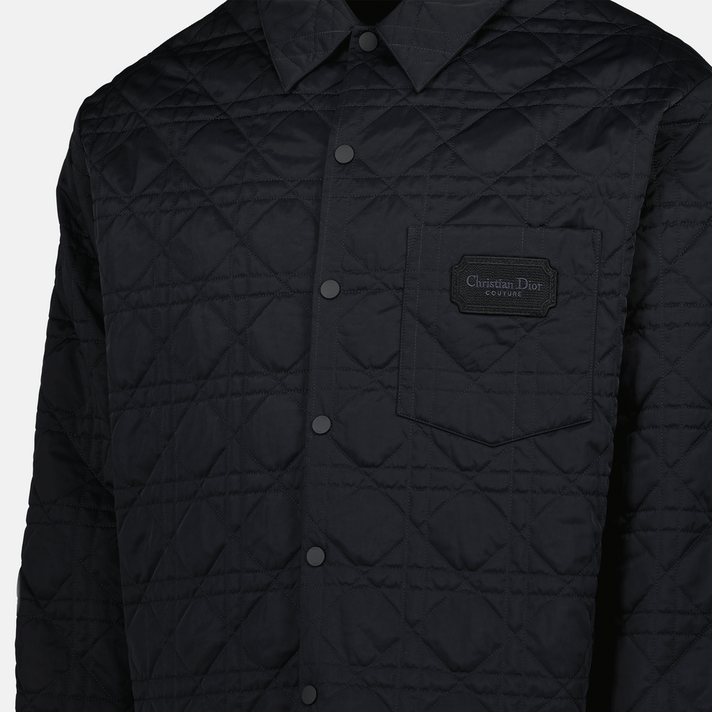 Chaquetas Camisa Overshirt Cannage Dior Negro Homme