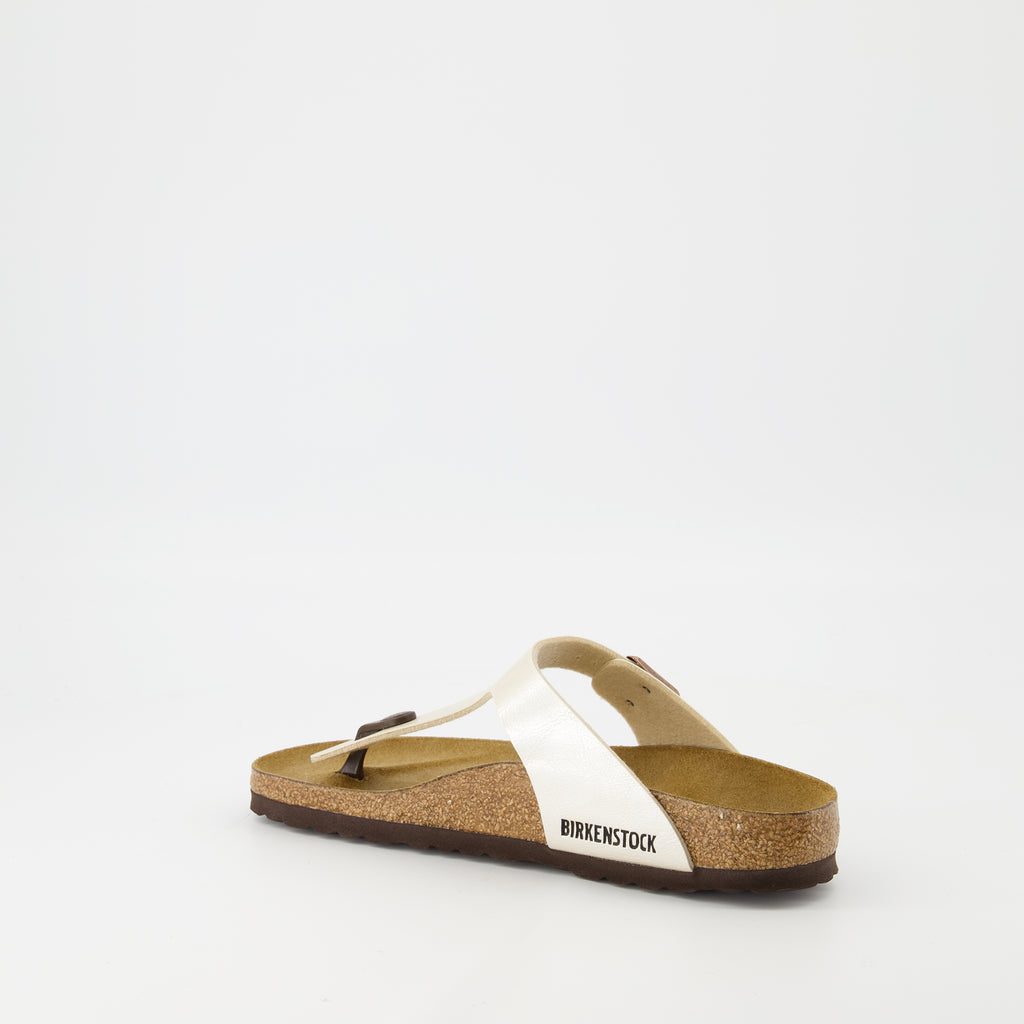 Offene schuhe Gizeh Flip-Flops Birkenstock Weiß Femme