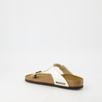 Offene schuhe Gizeh Flip-Flops Birkenstock Weiß Femme