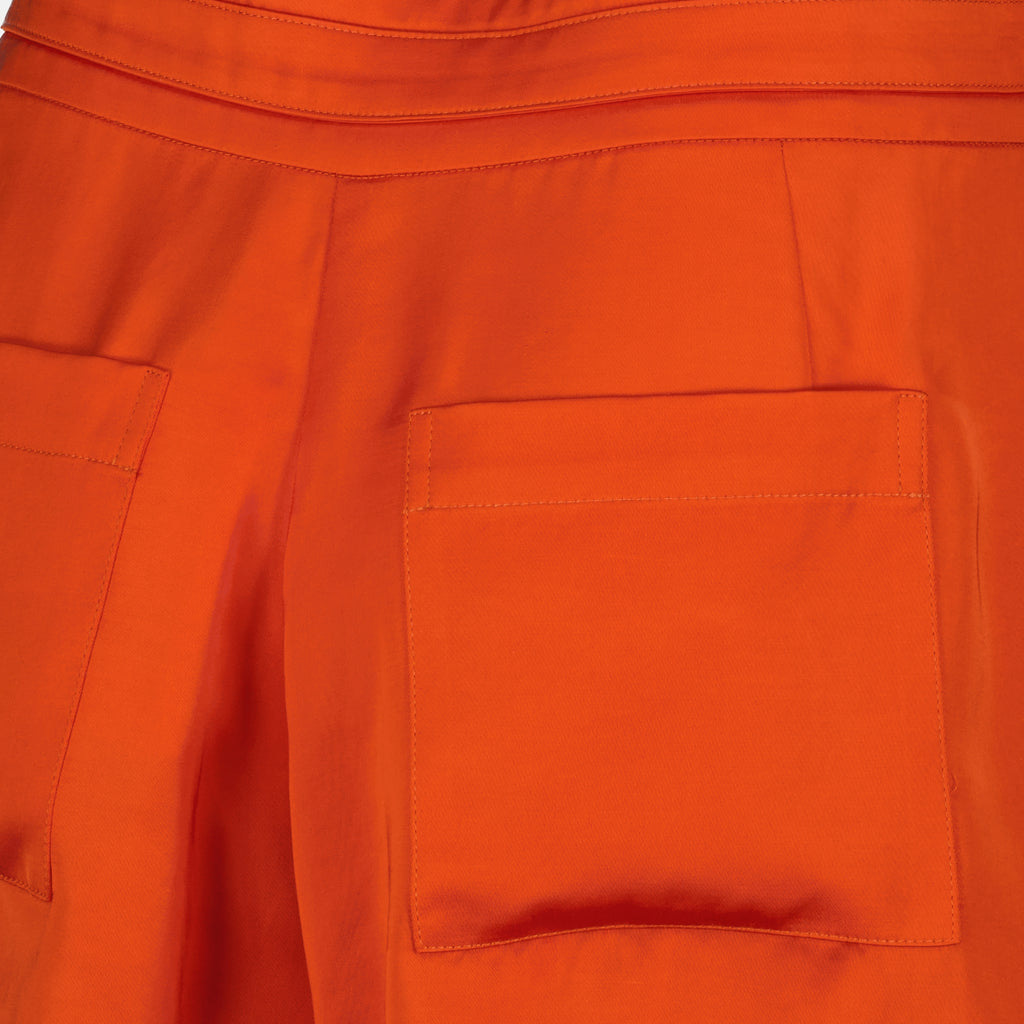 Shorts Short orange effet satiné Iro Orange Femme