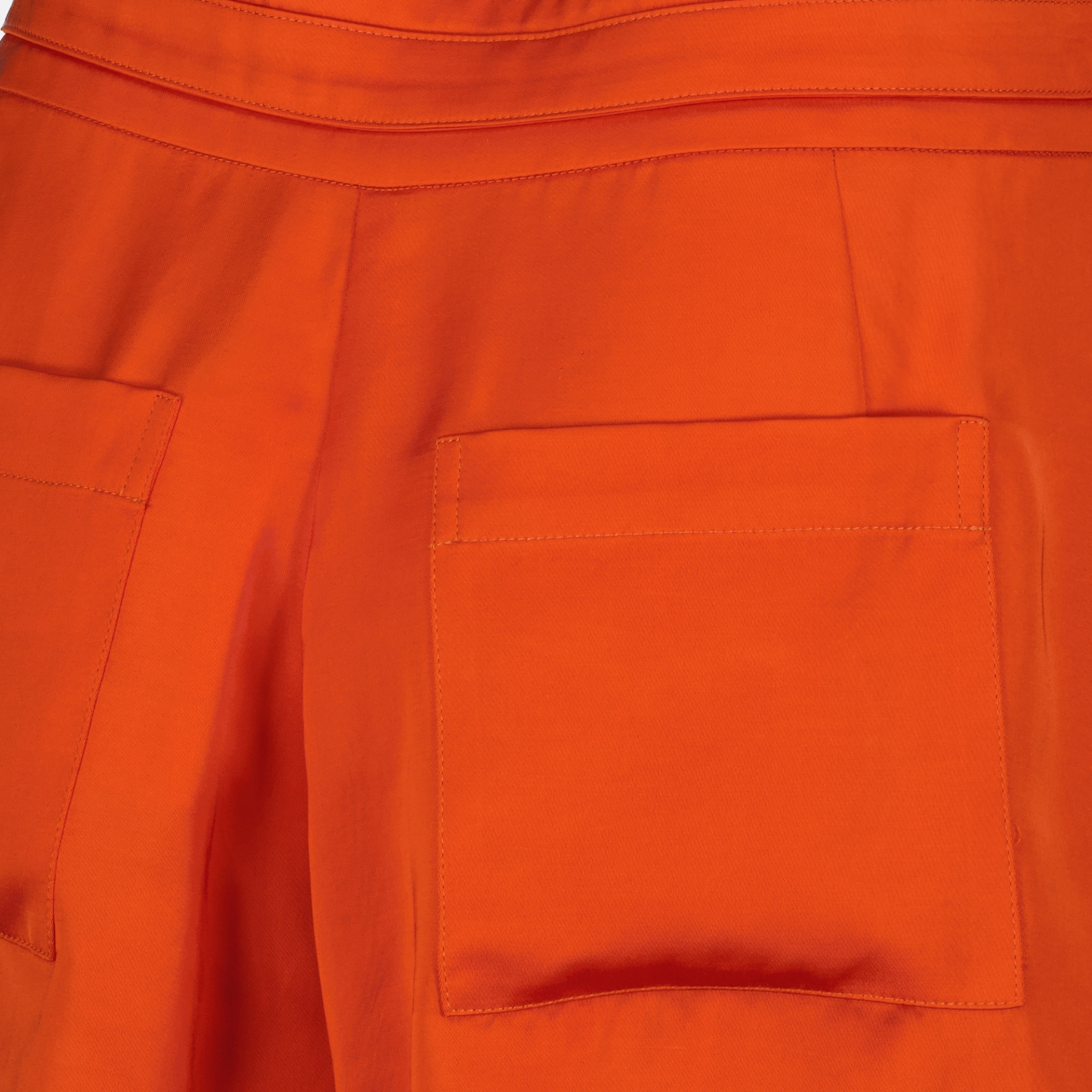 Shorts Short orange effet satiné Iro Orange Femme