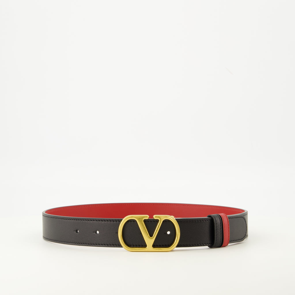 Image de l'article Ceinture VLogo réversible de la marque Valentino Garavani pour Femme - Saison Automne-Hiver 2025 - Vue de Face