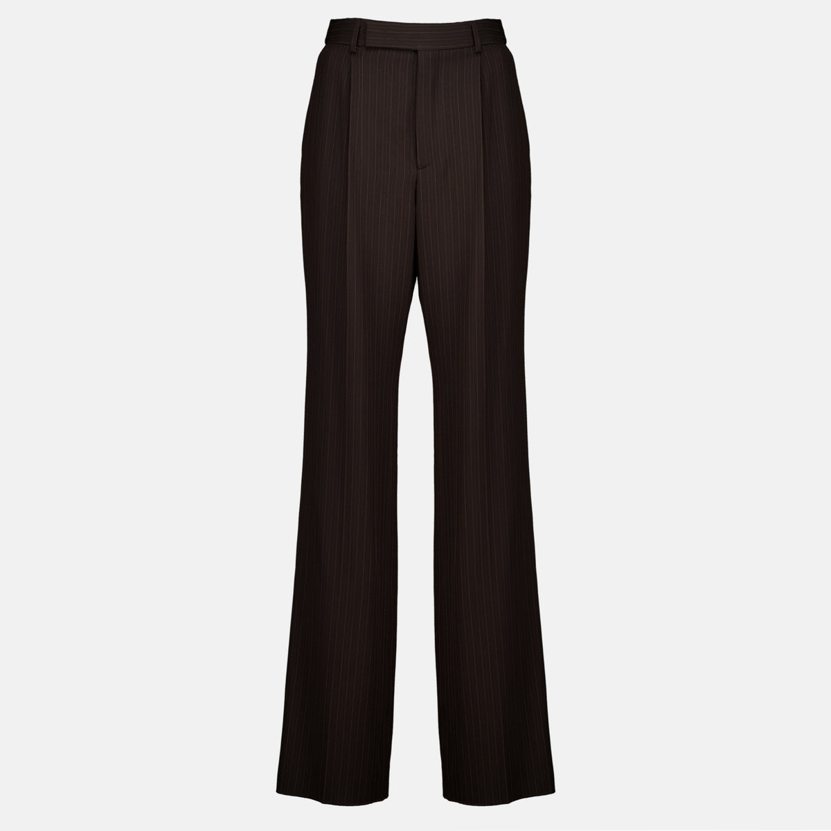Pantalons Pantalons marron à rayures Saint Laurent Marron Femme