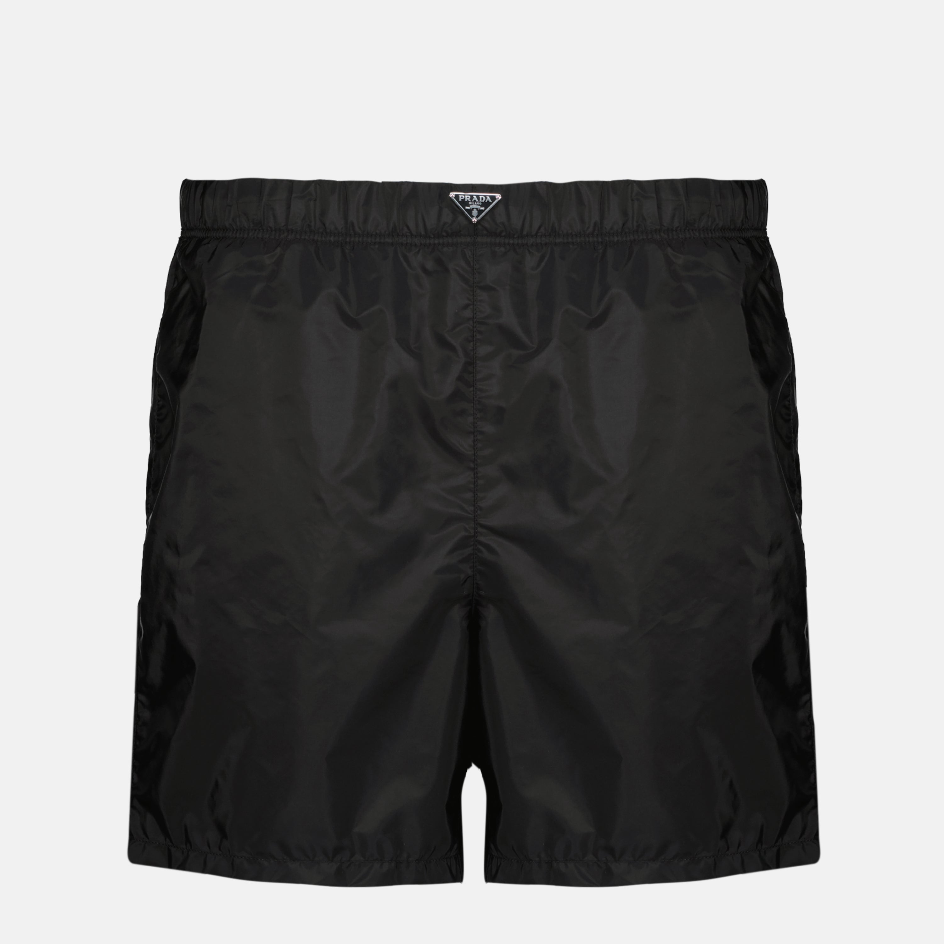 Image de l'article Maillot de bain en Re-Nylon noir de la marque Prada pour Homme - Saison Printemps-Été 2026 - Vue de Face