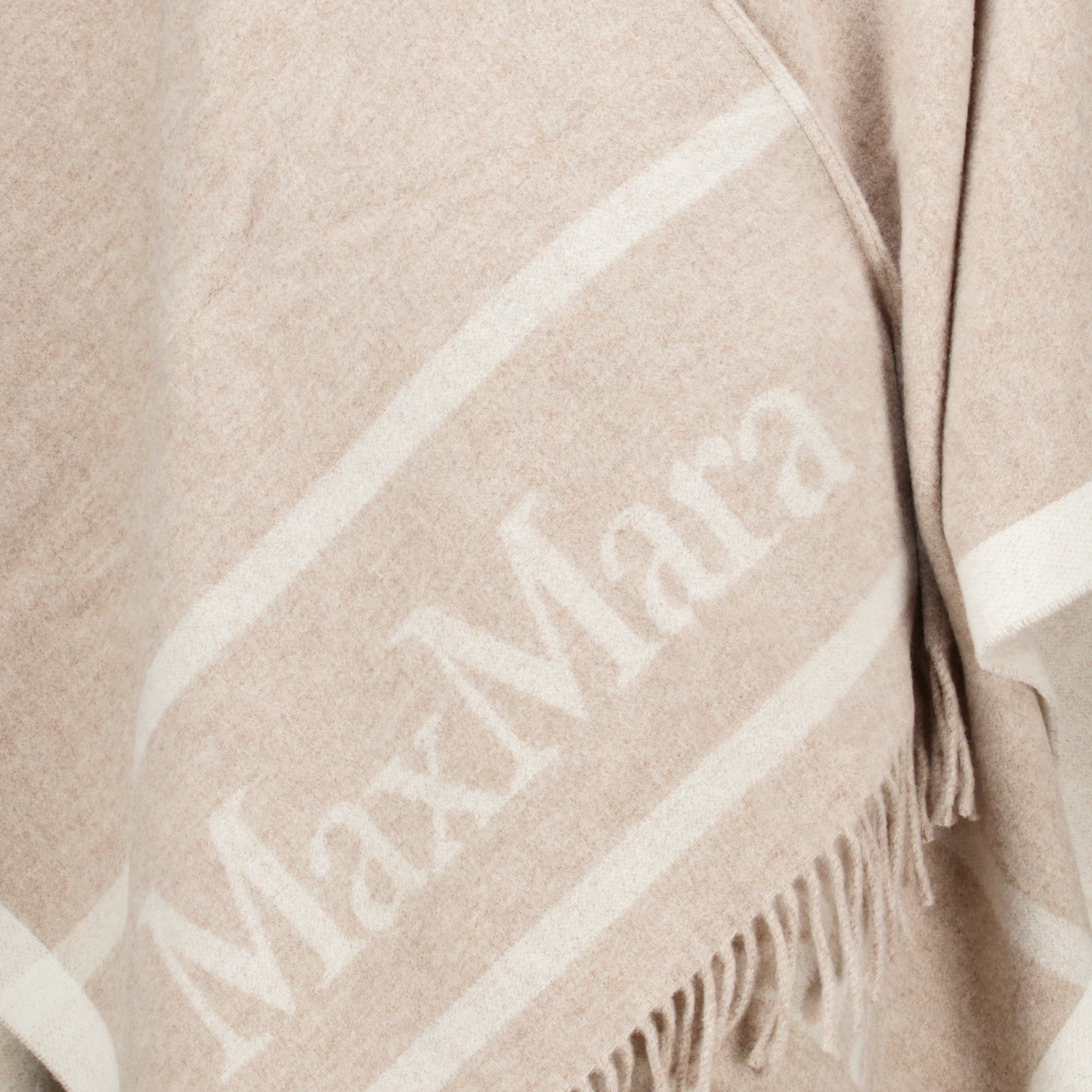 Vestes Poncho en laine beige Max Mara Beige Femme