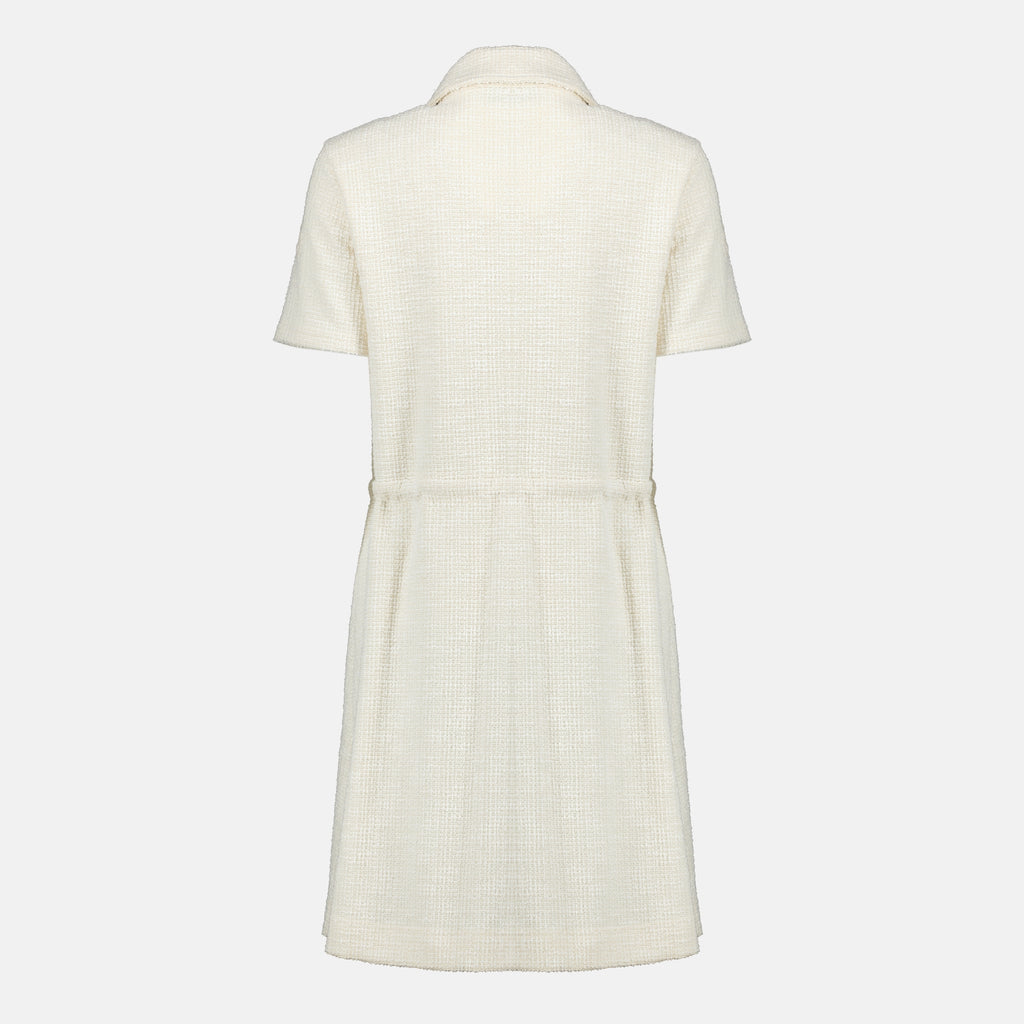 Image de l'article Robe mini beige de la marque Moncler pour Femme - Saison Printemps-Été 2026 - Vue de Dos