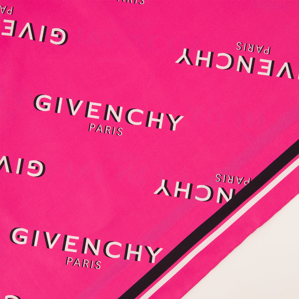 Écharpes, foulards et gants Carré en soie Shadow rose Givenchy Rose Femme