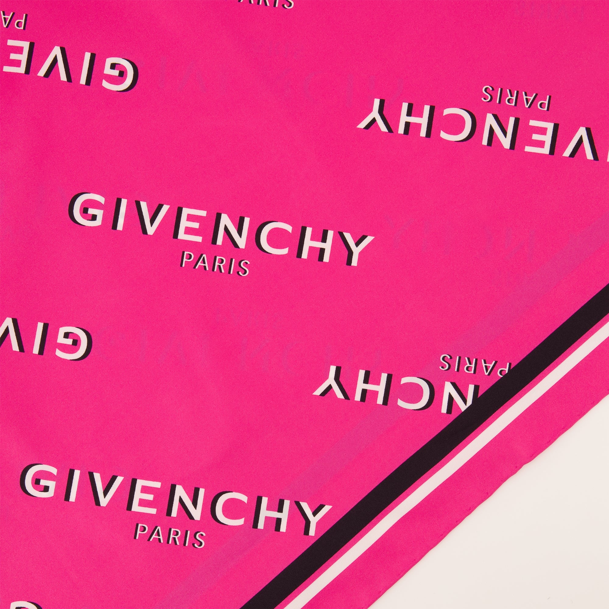 Écharpes, foulards et gants Carré en soie Shadow rose Givenchy Rose Femme