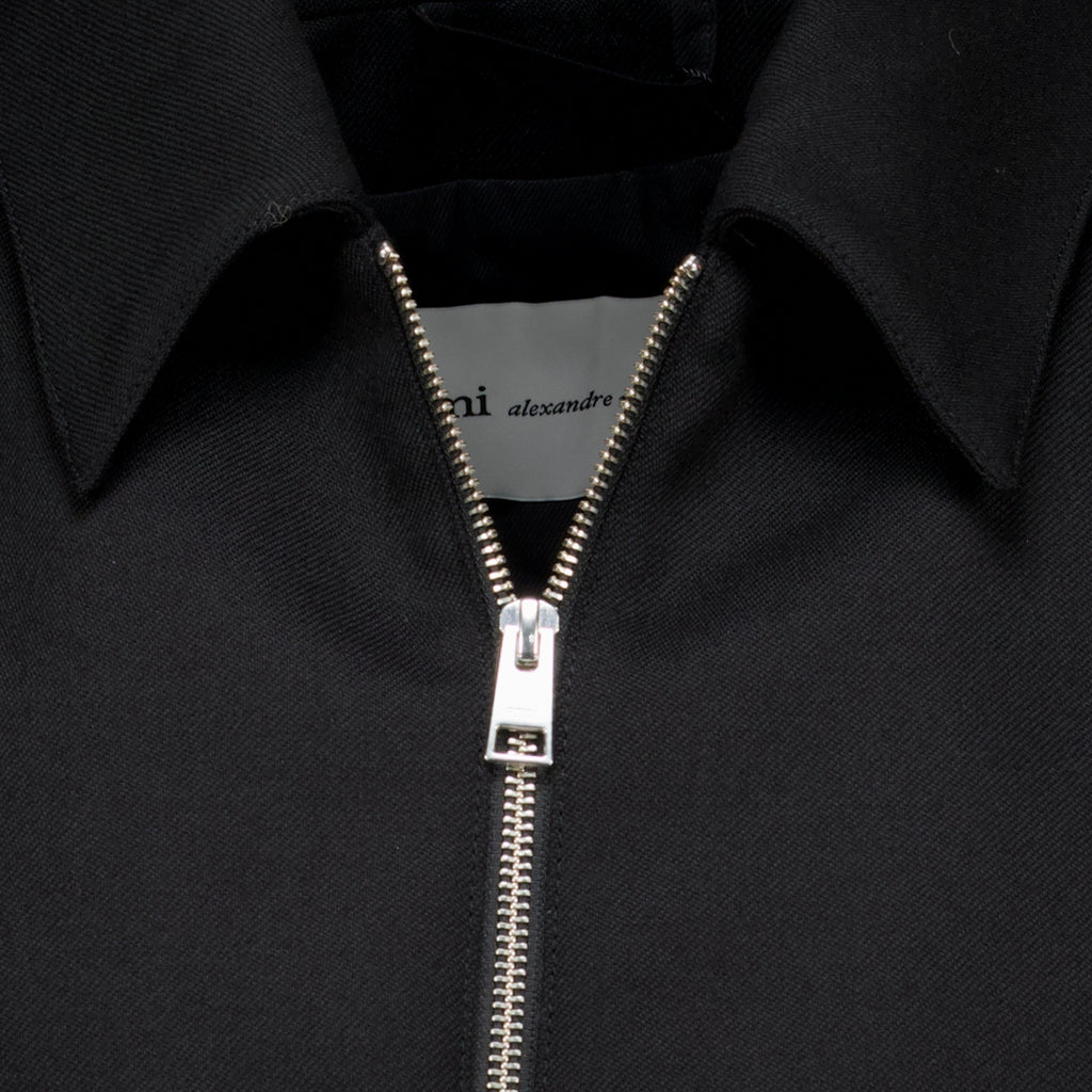 Vestes Black Wool Jacket Ami PARIS Noir Homme