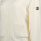 Vestes Giacca in Cotone con Zip Moncler Blanc Femme