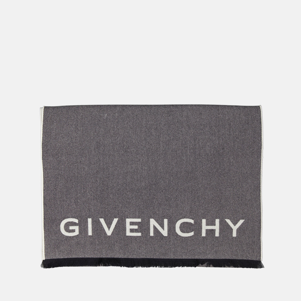 Écharpes, foulards et gants Écharpe 4G en laine Givenchy Gris Femme