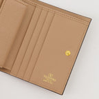 スモールレザーグッズ VLogo シグネチャー ウォレット Valentino Garavani ベージュ Femme