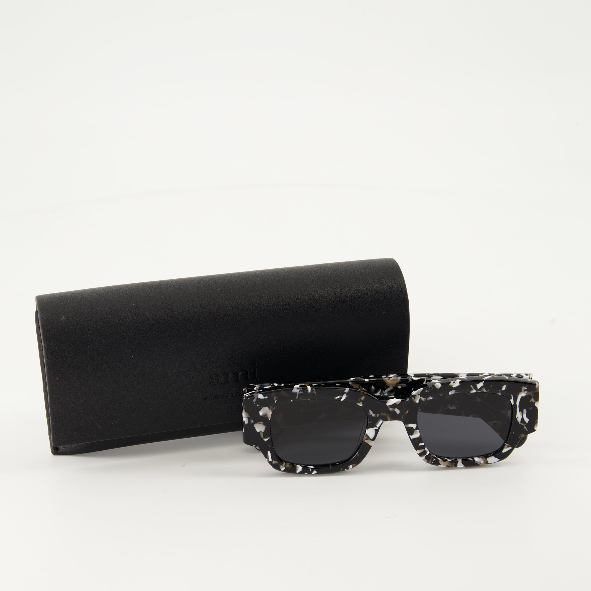 Lunettes Lunettes de soleil AMI de Coeur Ami PARIS Noir Unisexe