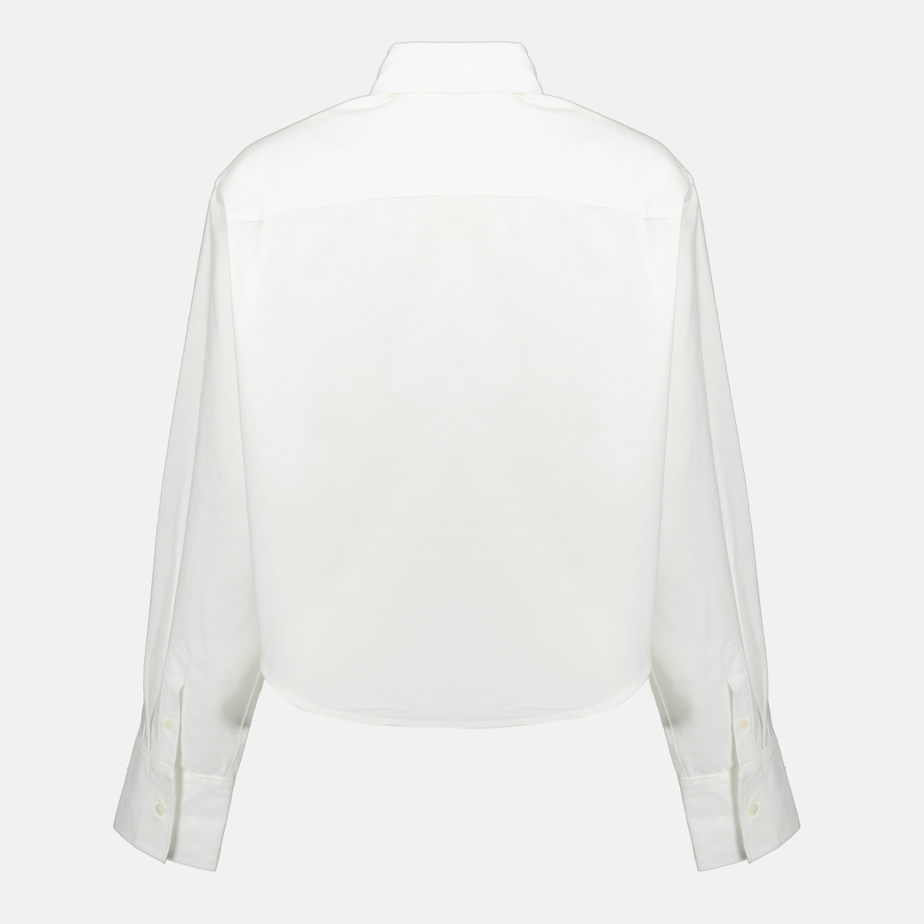 Image de l'article Chemise AMI de coeur crop blanche de la marque Ami PARIS pour Femme - Saison Printemps-Été 2026 - Vue de Dos