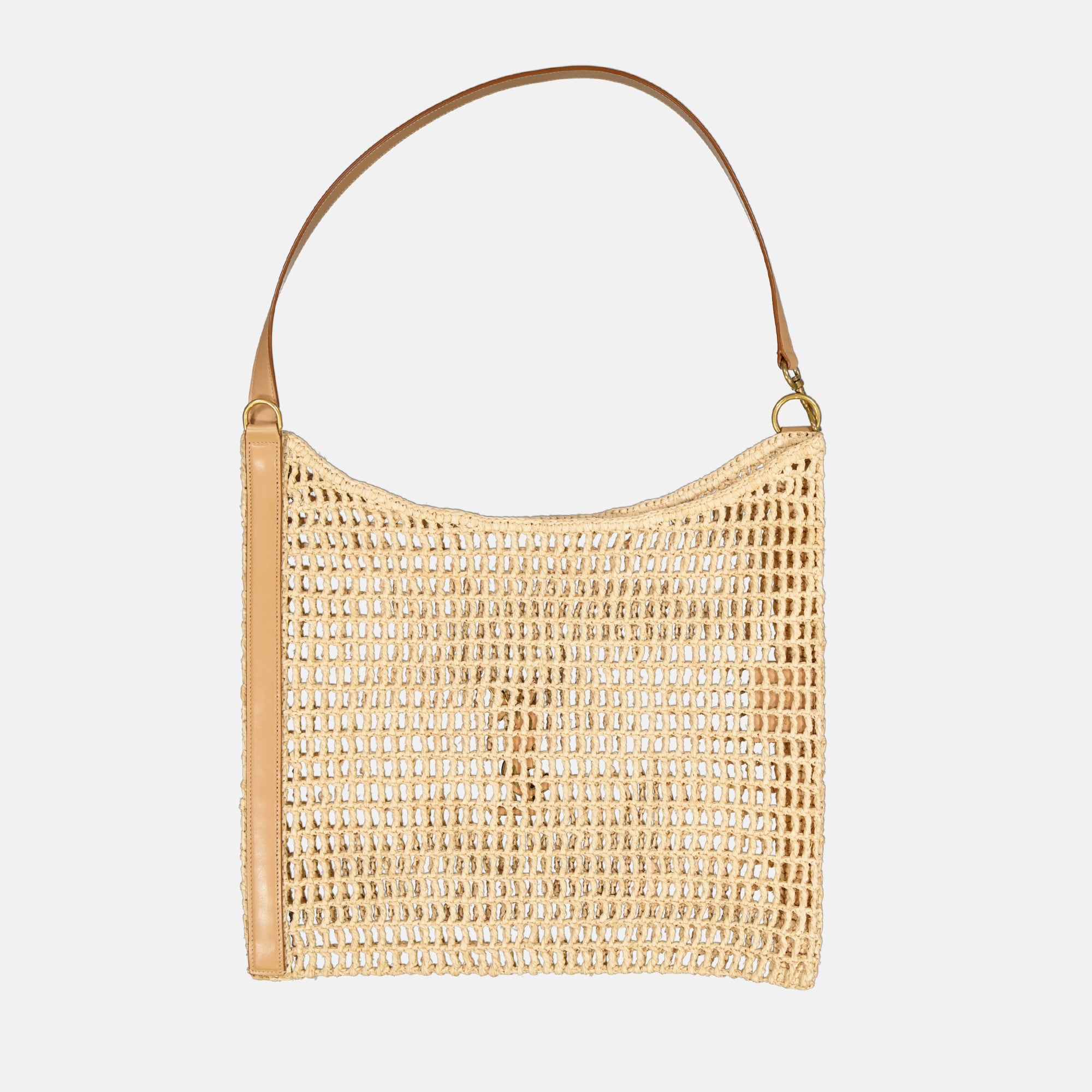 Sacs cabas Bolso Oxalis de Rafía Saint Laurent Beige Femme