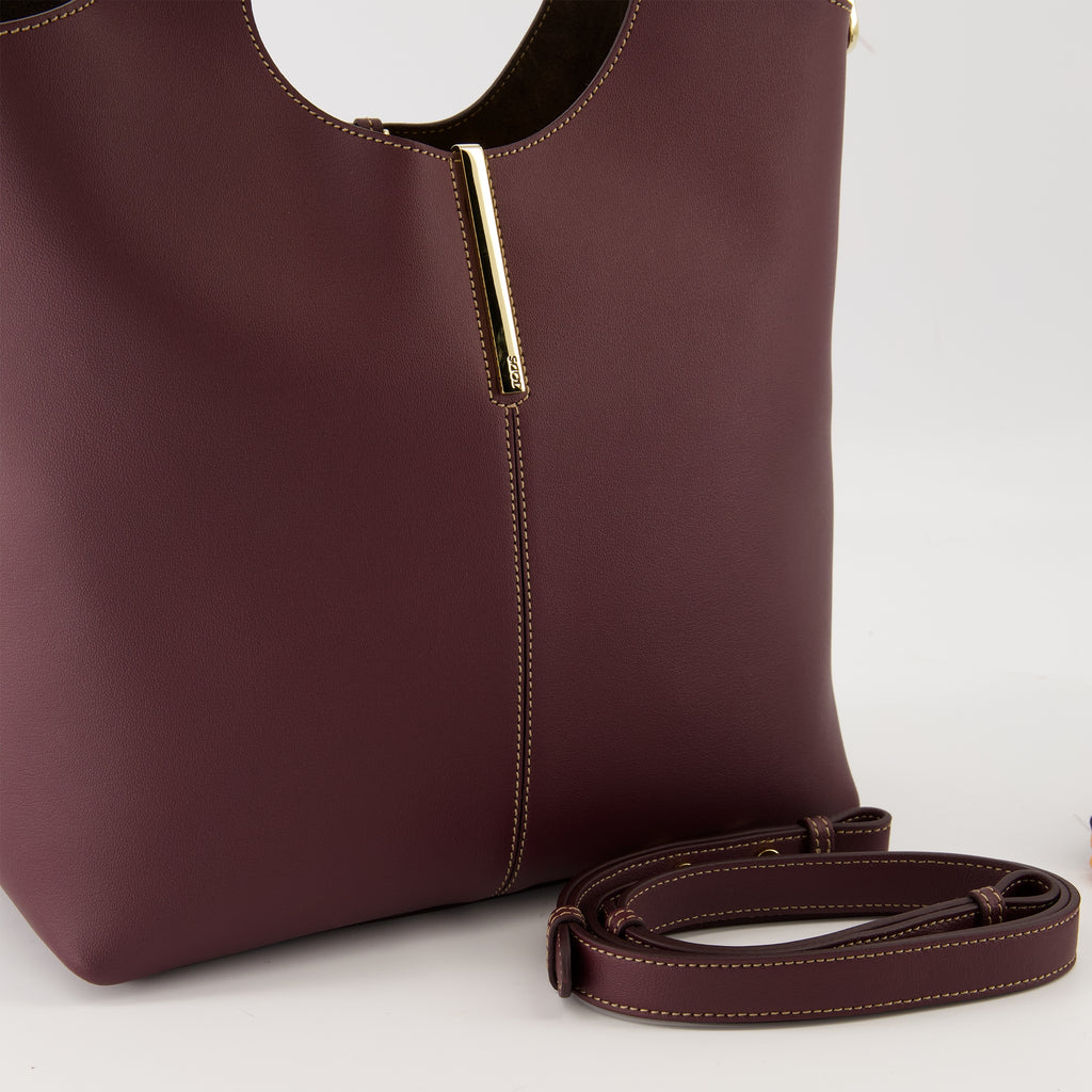 Shopper-Taschen Einkaufstasche Tod's Burgunderrot Damen
