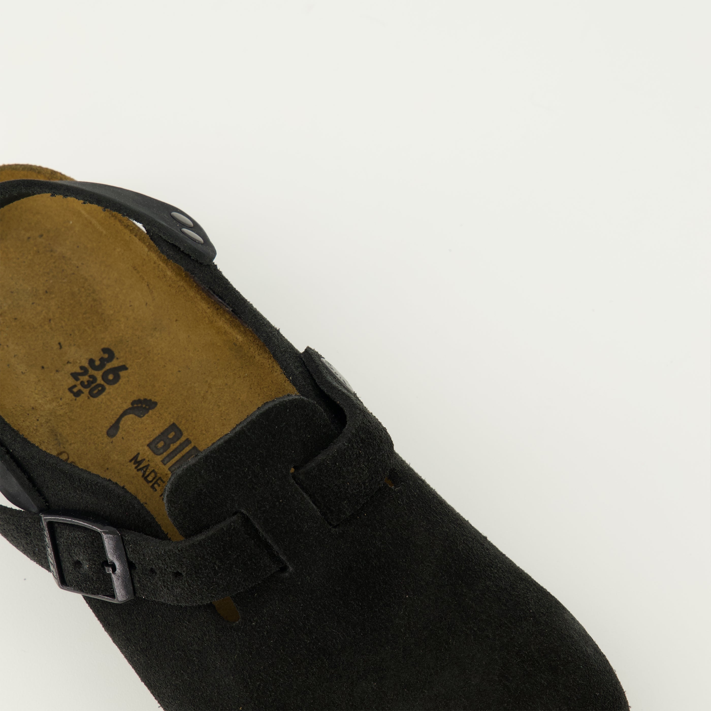Chaussures ouvertes Mules Tokio en suède noir Birkenstock Noir Unisexe