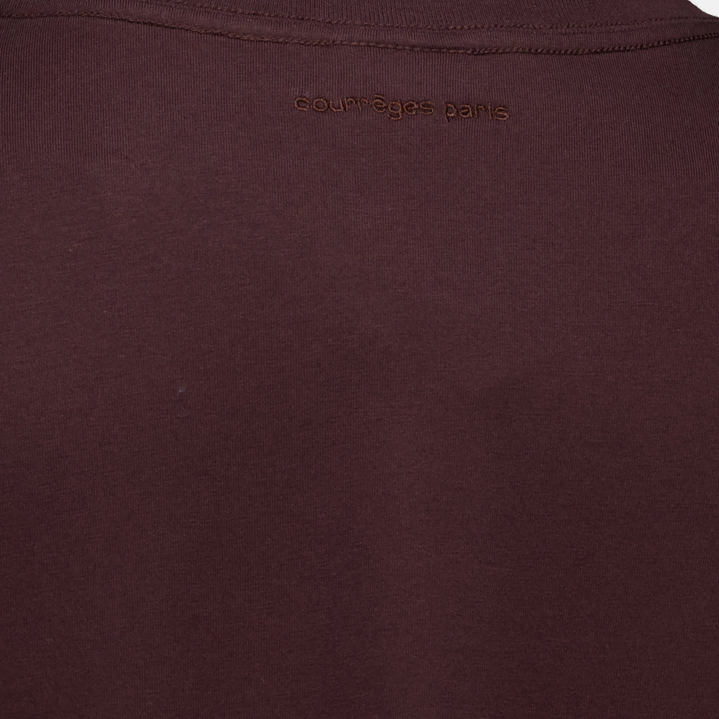 T-shirts T-shirt oversize bordeaux Courrèges Bordeaux Homme