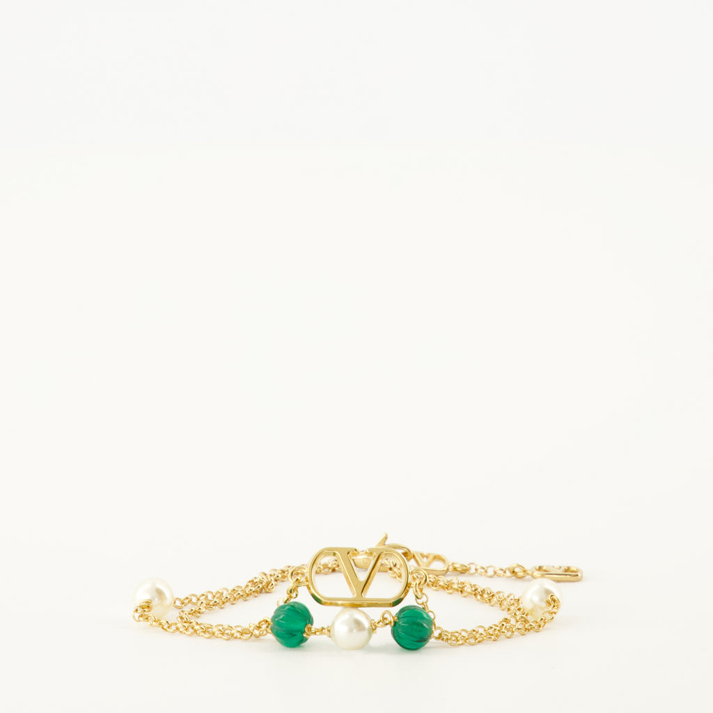 Imagen del brazalete VLogo de la marca Valentino Garavani para Mujer - Temporada Otoño-Invierno 2025 - Vista Frontal