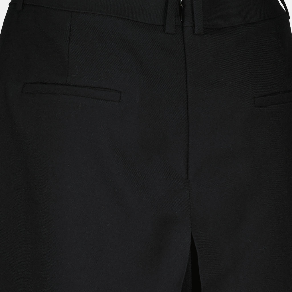 Image of the Saint Laurent culottes for Women - Autumn-Winter 2025 - Detailed View_1