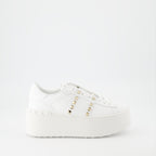 Sneaker Baskets Open à plateforme Valentino Garavani Blanco Femme