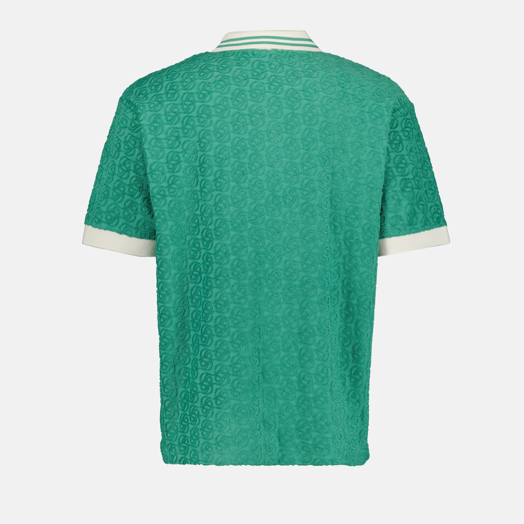 Polos Polo Monogramme MC Drole De Monsieur Verde Homme