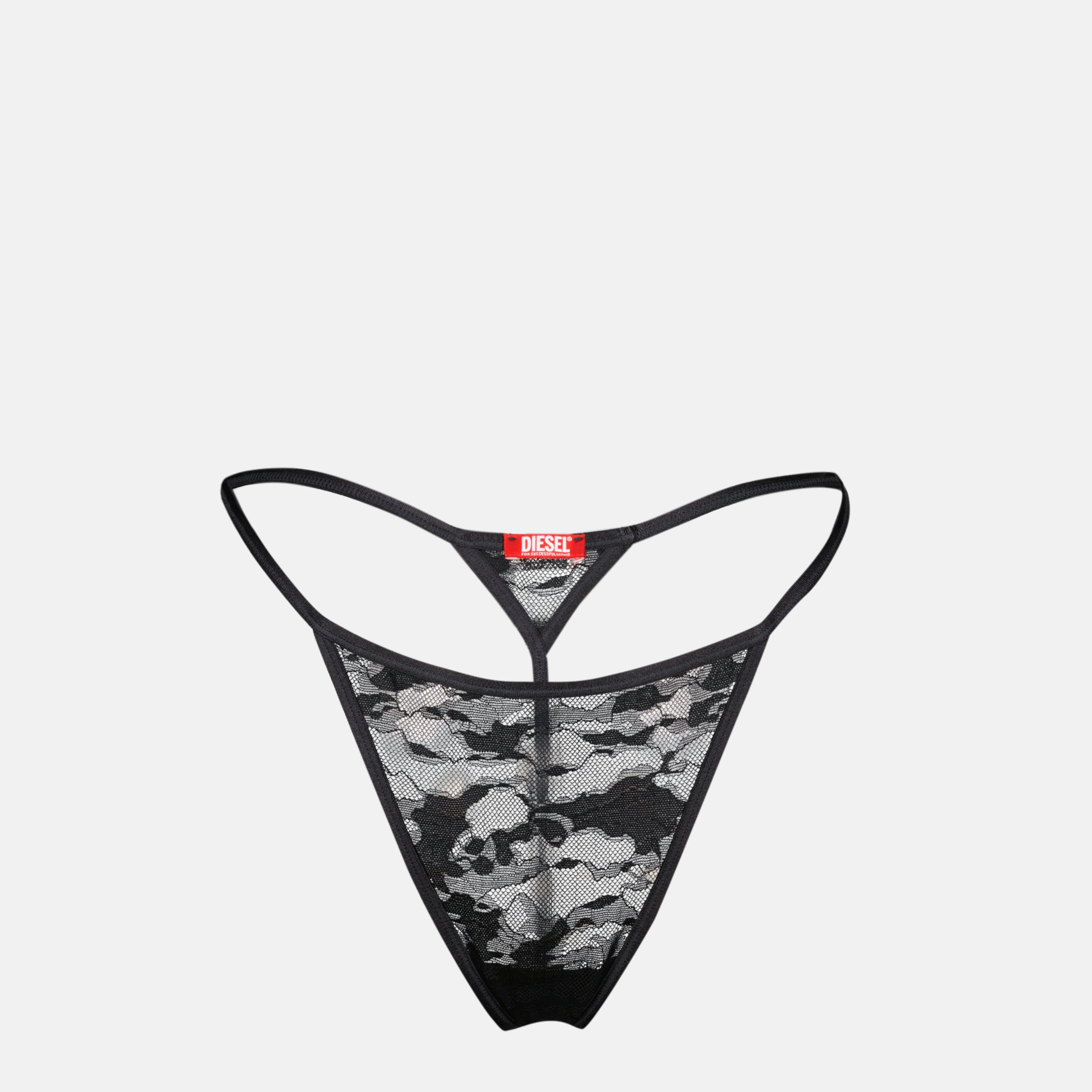 Image de l'article String Stacy-UTLT en dentelle noire de la marque Diesel pour Femme - Saison Printemps-Été 2026 - Vue de Face