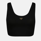 Tops Brassière logo Prada Noir Femme