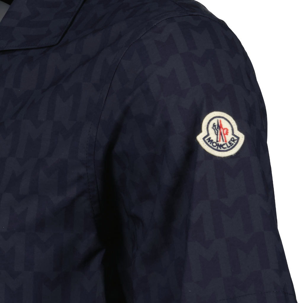Camisas Chemise à manches courtes Moncler azul oscuro Homme