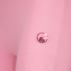 Pantalons Capri mit Pinkem Perlenlogo Marine Serre Rose Femme