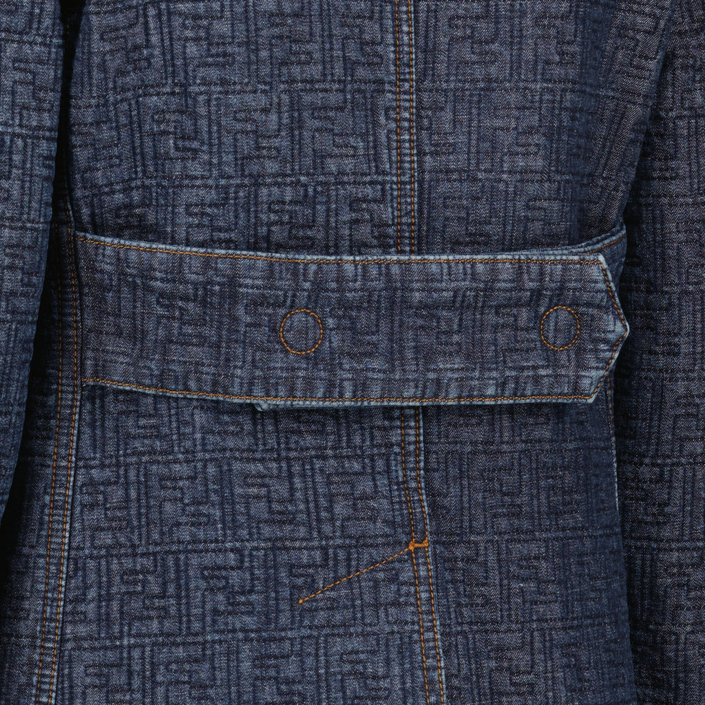 Image de l'article Veste en denim FF bleu marine de la marque Fendi pour Femme - Saison Printemps-Été 2026 - Vue détaillée_2