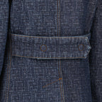 Bild des FF marineblauen Denim-Jackets von Fendi für Damen - Frühjahr-Sommer 2026 - Detailansicht_2