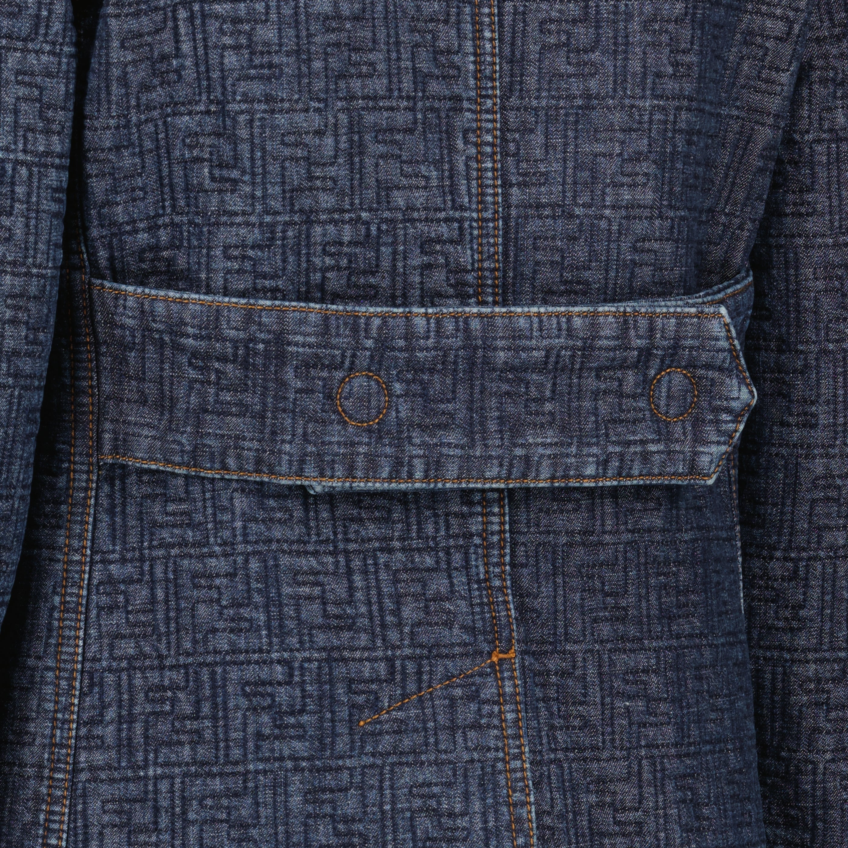 Image de l'article Veste en denim FF bleu marine de la marque Fendi pour Femme - Saison Printemps-Été 2026 - Vue détaillée_2